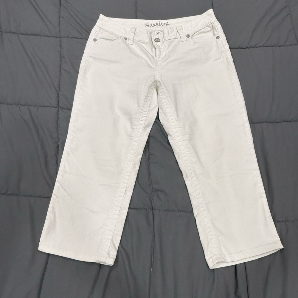 MAURICES White Denim Capris SZ 13/14
